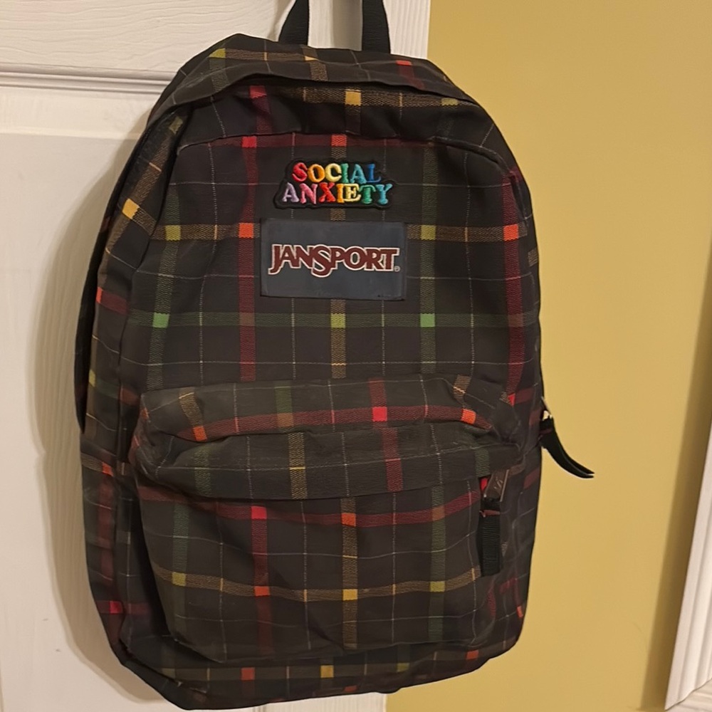Jansport Red and Orange Backpack with Classic Design